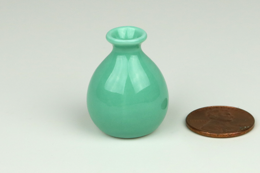 Turquoise Oval Vase