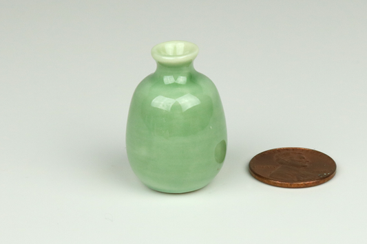 Green Round Vase