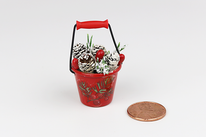 Holiday Pinecone Bucket