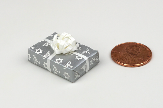 Silver Wrapped Hanukkah Gift