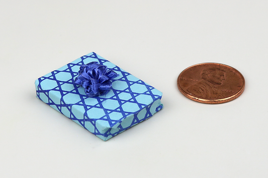 Blue Wrapped Hanukkah Gift
