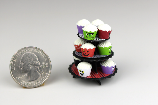 Cupcake Stand Kit in Halloween Print (Stand Only)