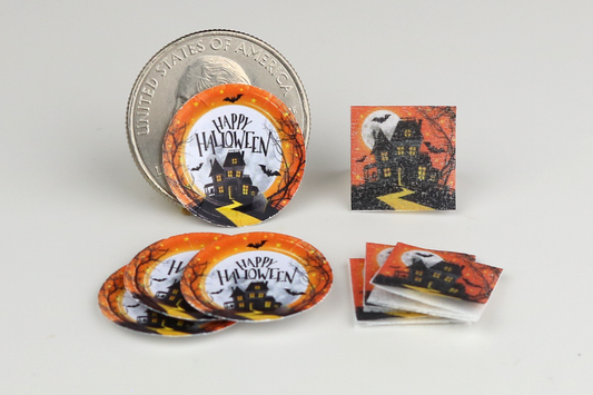 Happy Halloween Paper Plates & Napkins Set