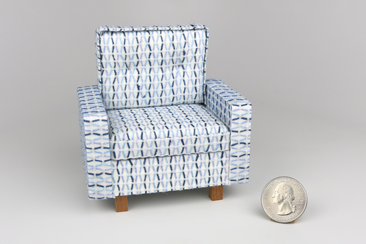 Mid-Century Modern Armchair in "Cool Breeze"