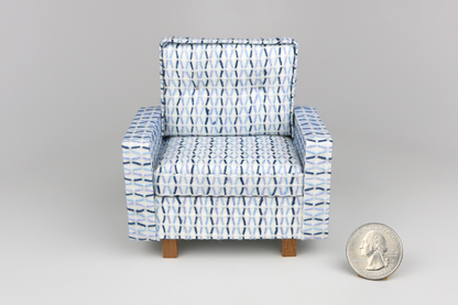 Mid-Century Modern Armchair in "Cool Breeze"