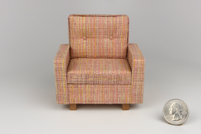 Mid-Century Modern Armchair in "Just Peachy"