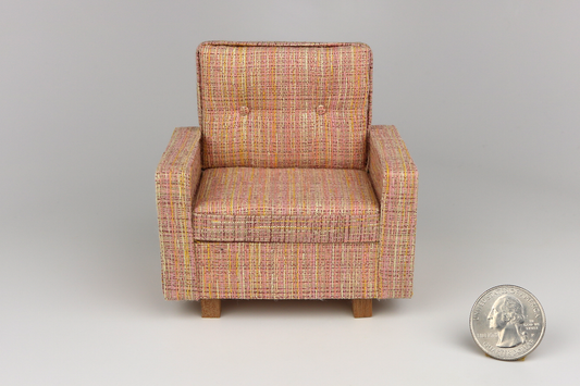 Mid-Century Modern Armchair in "Just Peachy"