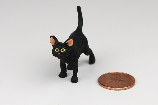 Standing Black Cat