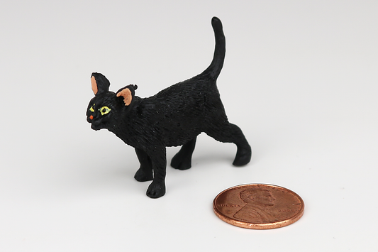 Standing Black Cat