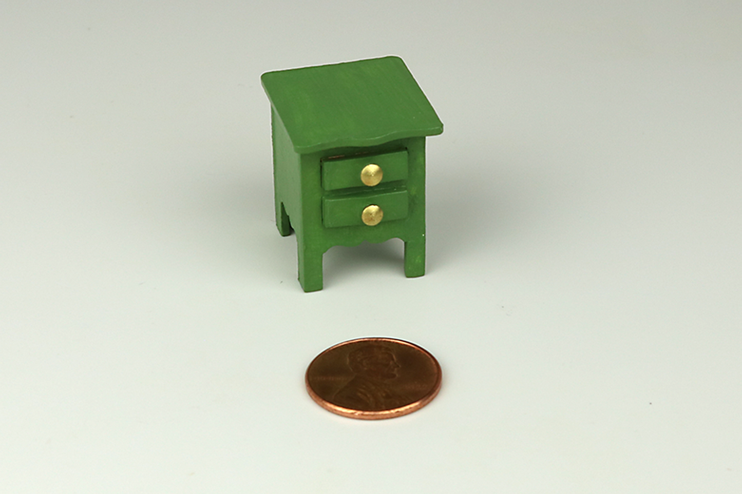 Nightstand in Green (Half Scale)