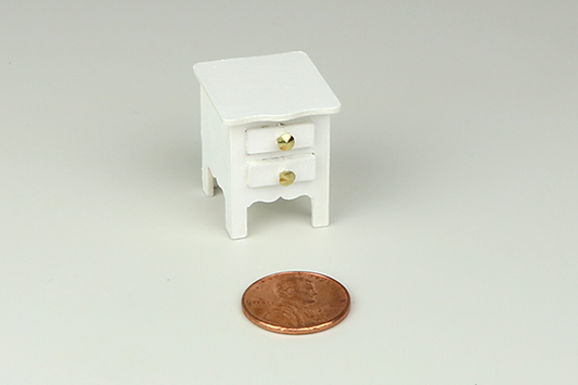 Nightstand in White (Half Scale)