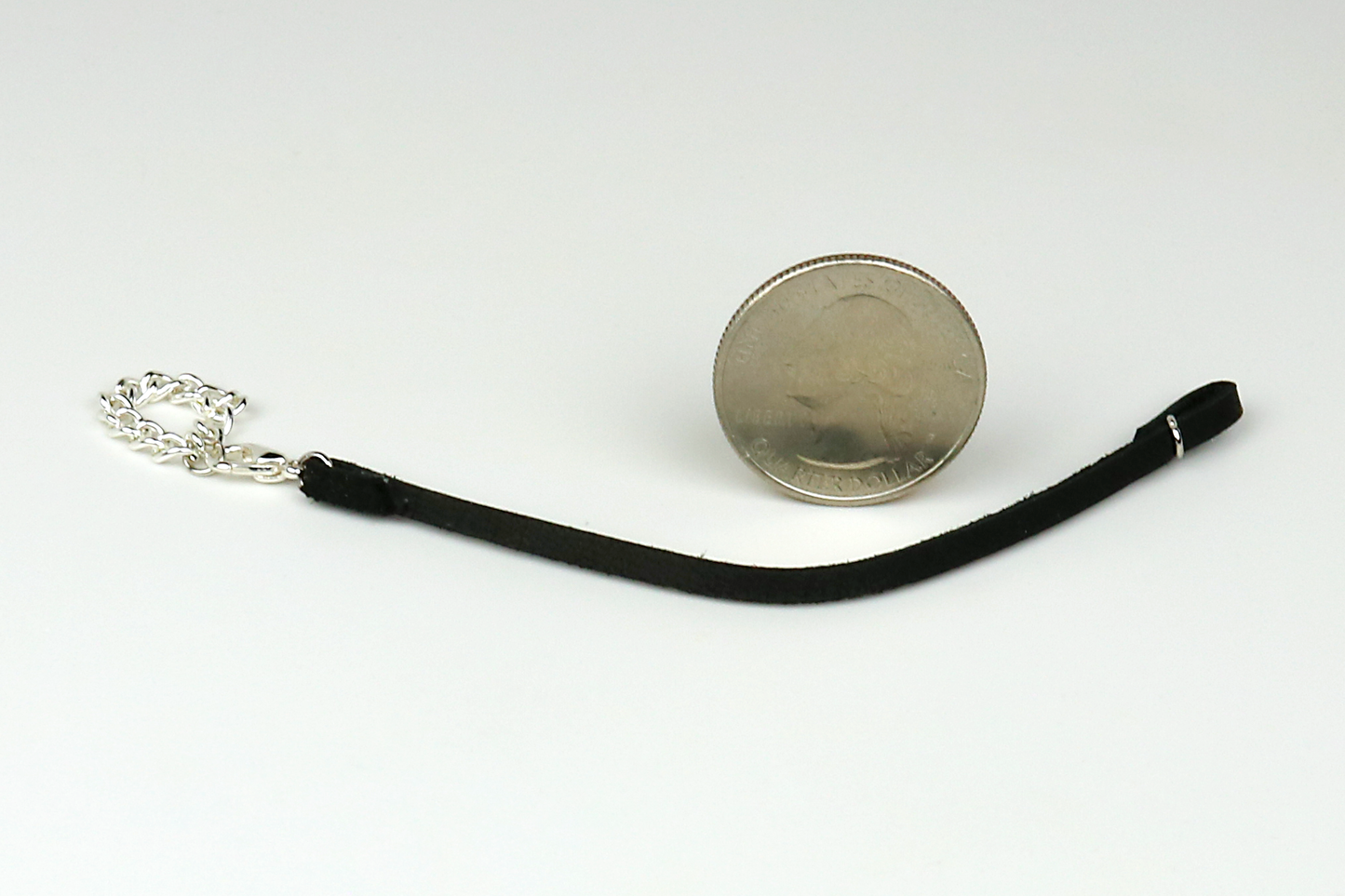 Leather Dog Leash in Black