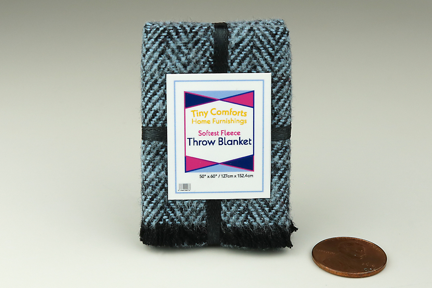 Fleece Throw Blanket in Blue