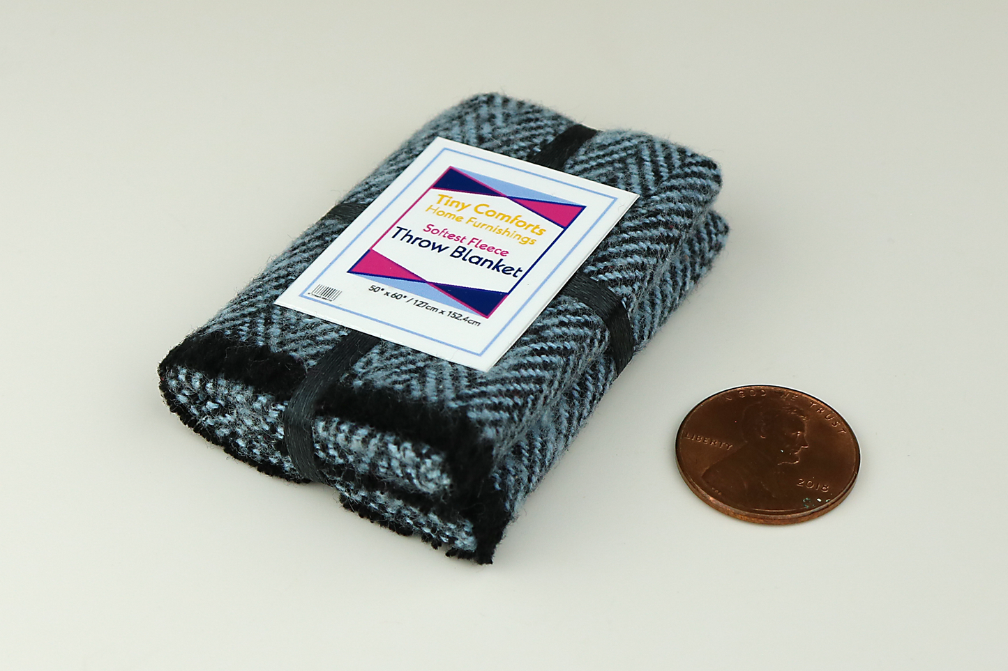 Fleece Throw Blanket in Blue