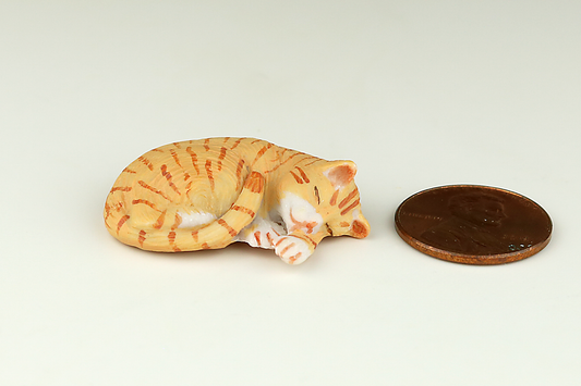 Sleeping Orange Tabby Cat