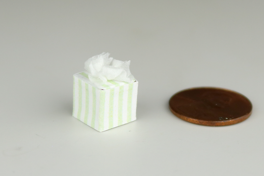 Tissue Box - Green Stripe