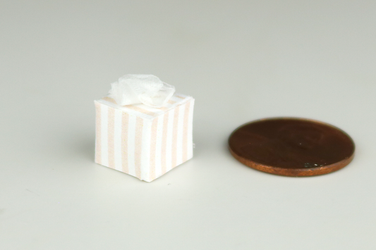 Tissue Box - Pink Stripe