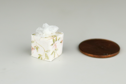 Tissue Box - Ivory Floral
