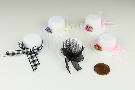 Fancy White Felted Ladies' Hat