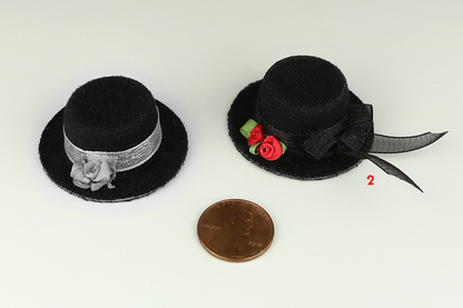 Fancy Black Felted Ladies' Hat