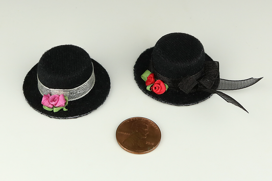 Fancy Black Felted Ladies' Hat