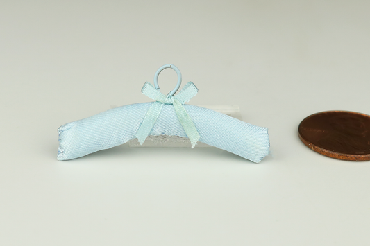 Satin Padded Hanger (Blue)