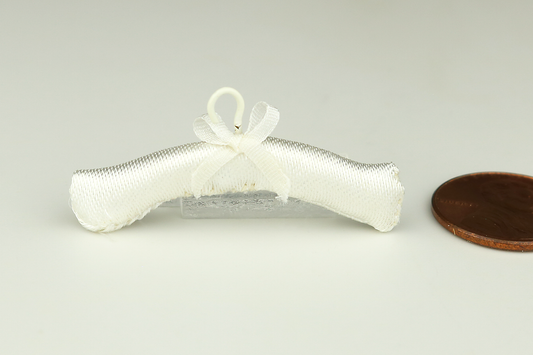 Satin Padded Hanger (White)