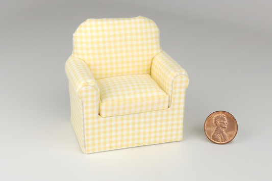 Youth Chair in Yellow Gingham