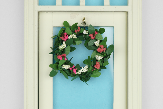 Pink & White Floral Wreath