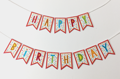 Birthday Confetti Banner