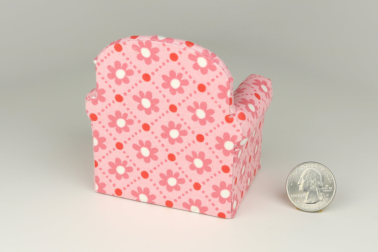 Peachy Pink Poppies Armchair