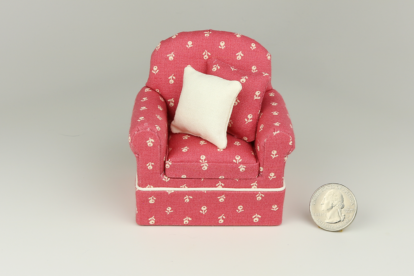 Ivory & Dusty Rose Armchair