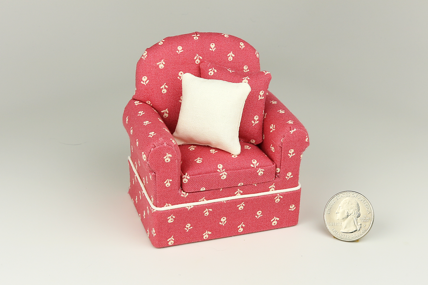 Ivory & Dusty Rose Armchair