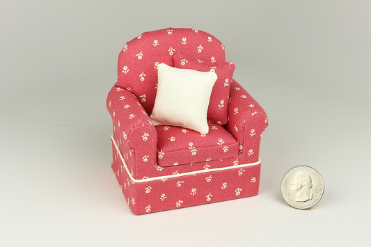 Ivory & Dusty Rose Armchair