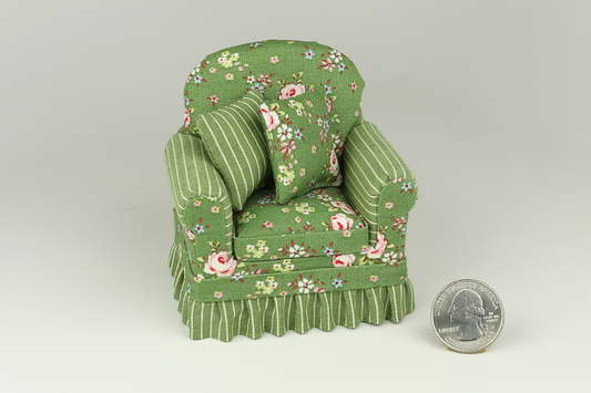 Pink Roses & Green Gardens Shabby Chic Armchair