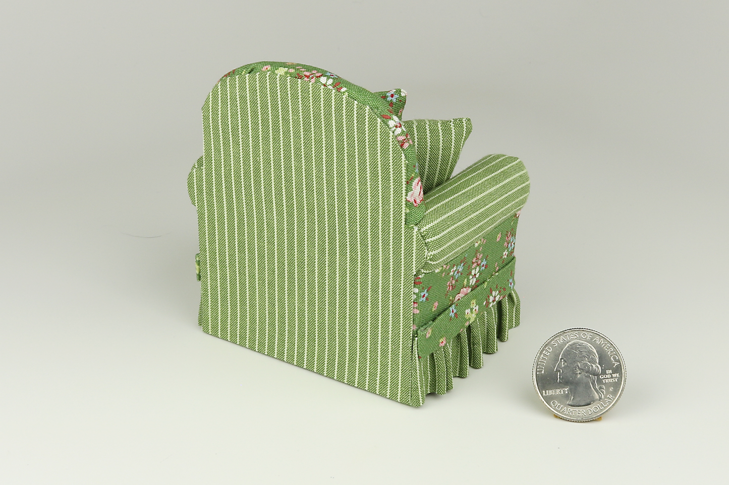 Pink Roses & Green Gardens Shabby Chic Armchair