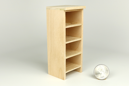 Unpainted Bookshelf Cabinet