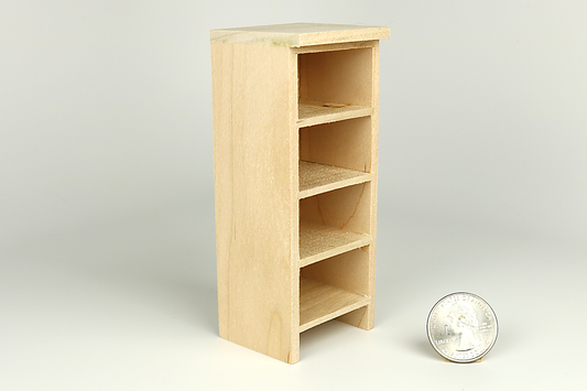 Unpainted Bookshelf Cabinet