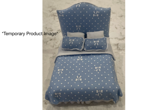 Bows N' Blue Bed (Half Scale)