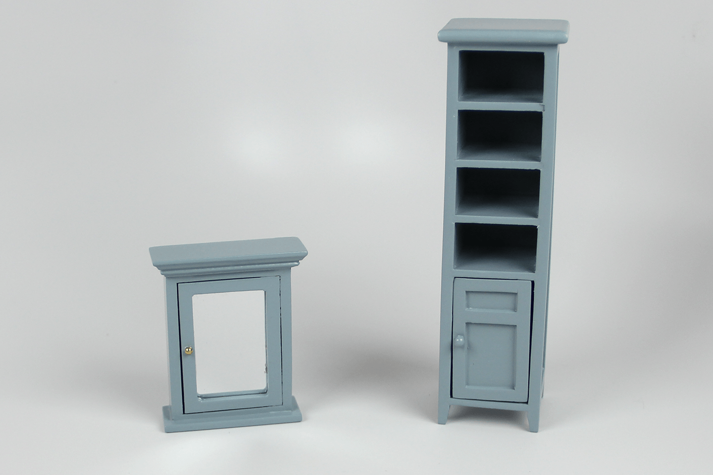 Bathroom Cabinet and Medicine Chest Set in Grey