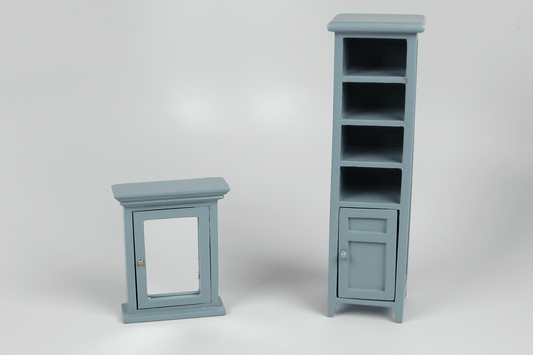 Bathroom Cabinet and Medicine Chest Set in Grey