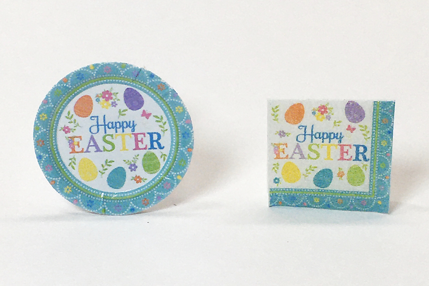 Happy Easter Paper Plates & Napkins Set