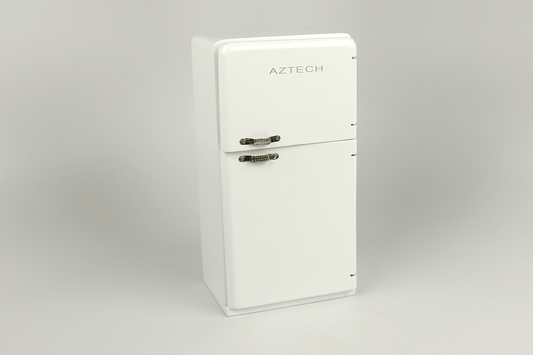 White Old Fashioned Refrigerator