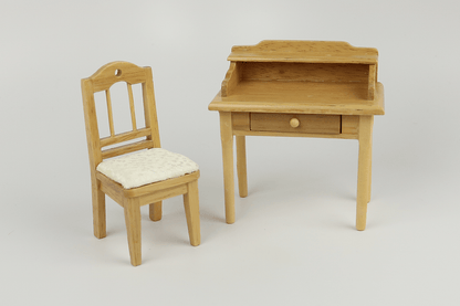 Small Oak Desk and Chair