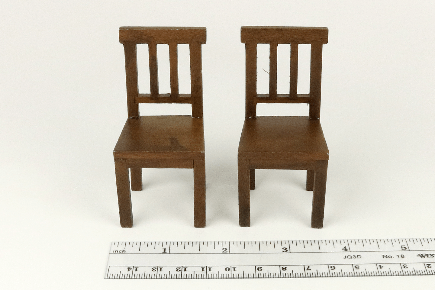 Modern Walnut Table and Chairs Set
