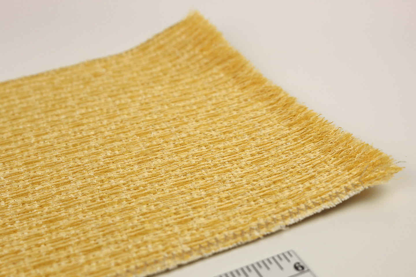Woven Gold Rug with Fringe
