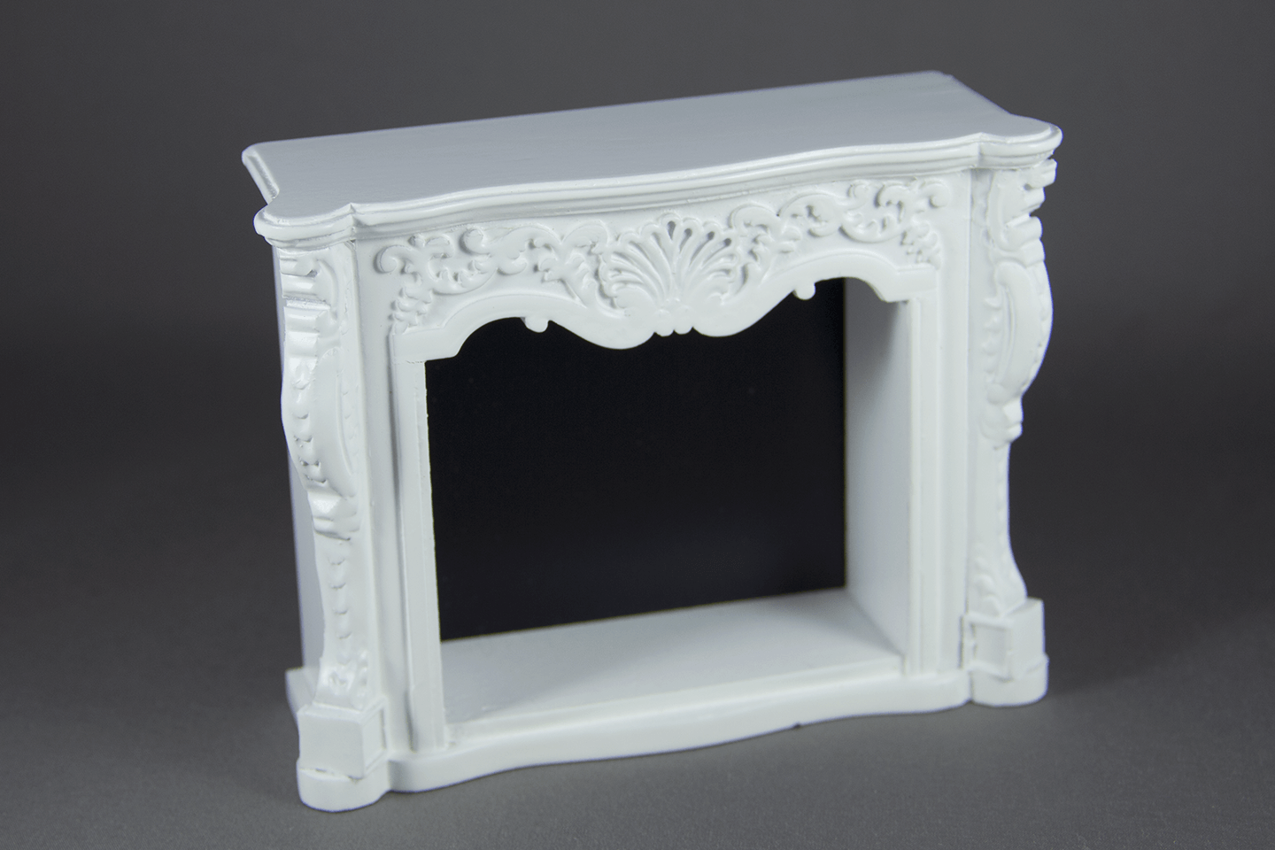 White Fireplace -  - Dollhouse Alley