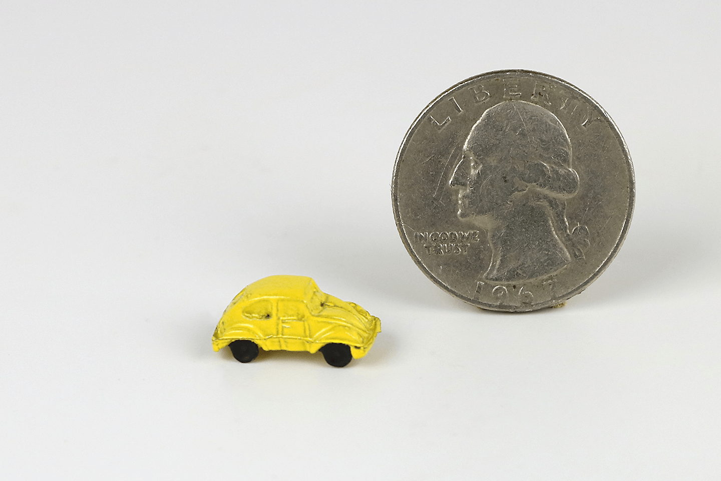 Yellow VW Beetle Toy