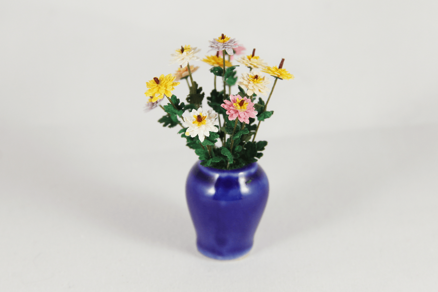 Flowers in Blue Pot - 1