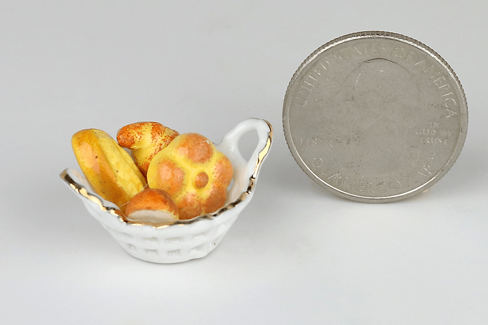 Ceramic Basket of Rolls